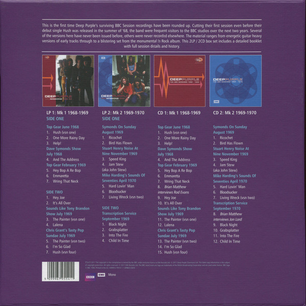 DEEP PURPLE - BBC SESSION 68/70 - Imagen 2