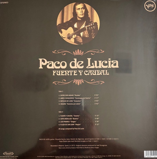 PACO DE LUCIA - FUENTE Y CAUDAL - Imagen 2