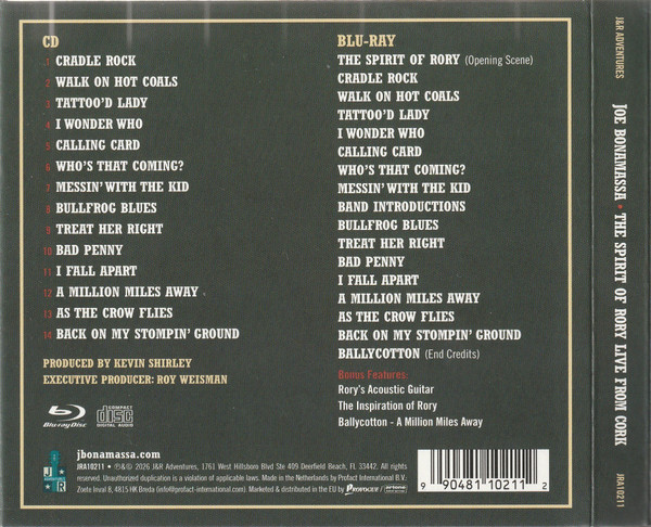 JOE BONAMASSA - THE SPIRIT OF RORY LIVE FROM CORK - Imagen 2