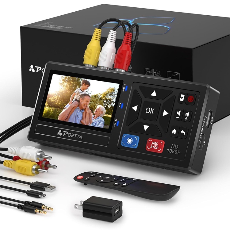 VIDEO A PORTTA - VHS DIGITAL CONVERTER - VCR-VHS/DVD PLAYER - Imagen 2