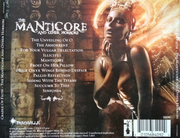 CRADLE OF FILTH - THE MANTICORE AND OTHER HORRORS - Imagen 2