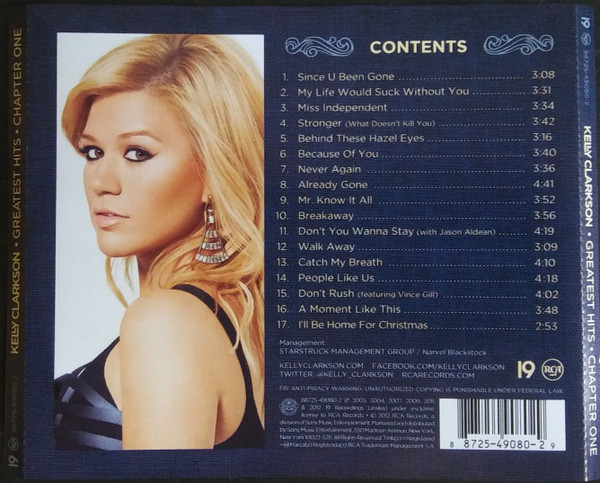 KELLY CLARKSON - GREATEST HITS CHAPTER ONE - Imagen 2