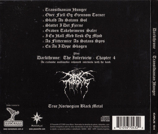 DARKTHRONE - TRANSILVANIAN HUNGER - Imagen 2