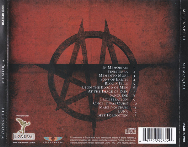 MOONSPELL - MEMORIAL - Imagen 2