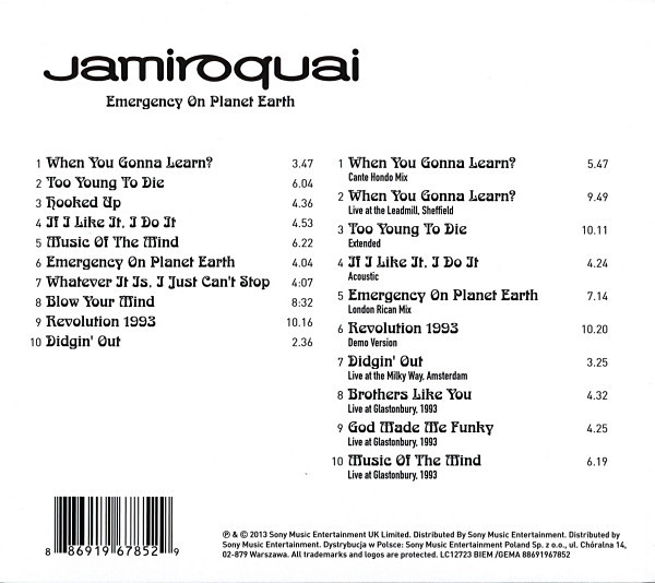 JAMIROQUAI - EMERGENCY ON PLANET EARTH - Imagen 2