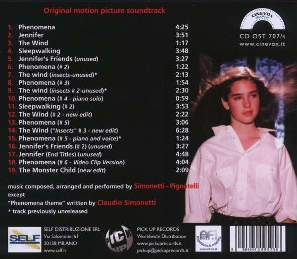 GOBLIN - PHENOMENA / ORIGINAL MOTION PICTURE SOUNDTRACK FROM THE DARIO ARGENTO MOVIE - Imagen 2