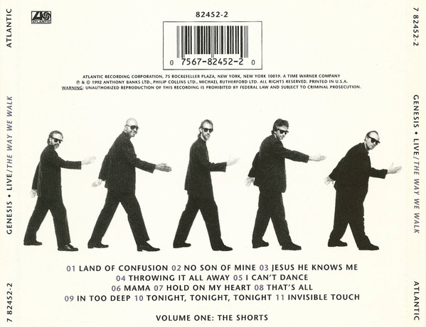 GENESIS - LIVE / THE WAY WE WALK - VOL ONE - THE SHORTS - Imagen 3