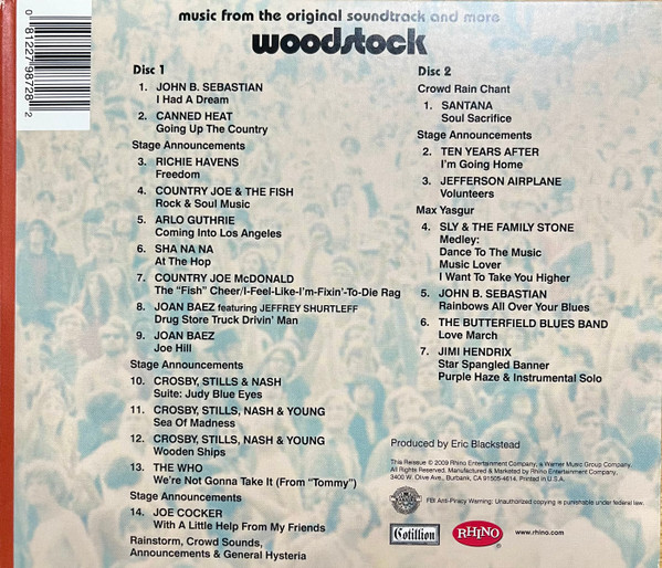 WOODSTOCK: MUSIC FROM THE ORIGINAL SOUNDTRACK AND MORE - Imagen 2