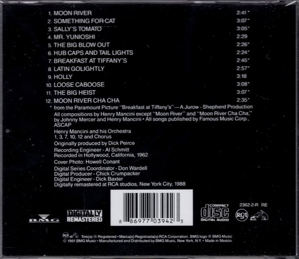 HENRY MANCINI - BREAKFAST AT TIFFANYS - SOUNDTRACK - Imagen 2