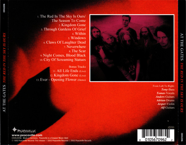AT THE GATES - THE RED IN THE SKY IS OURS - Imagen 2