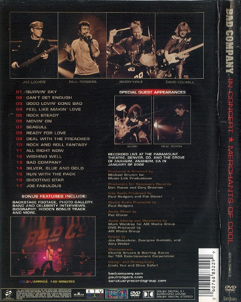BAD COMPANY - IN CONCERT - Imagen 2