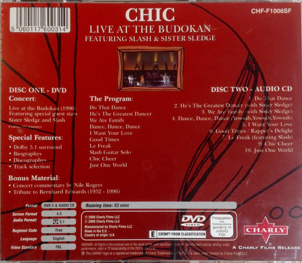 CHIC FEATURING SLASH & SISTER SLEDGE - LIVE AT THE BUDOKAN - Imagen 4