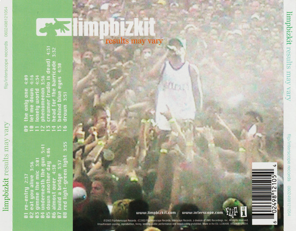 LIMP BIZKIT – RESULTS MAY VARY - Imagen 2
