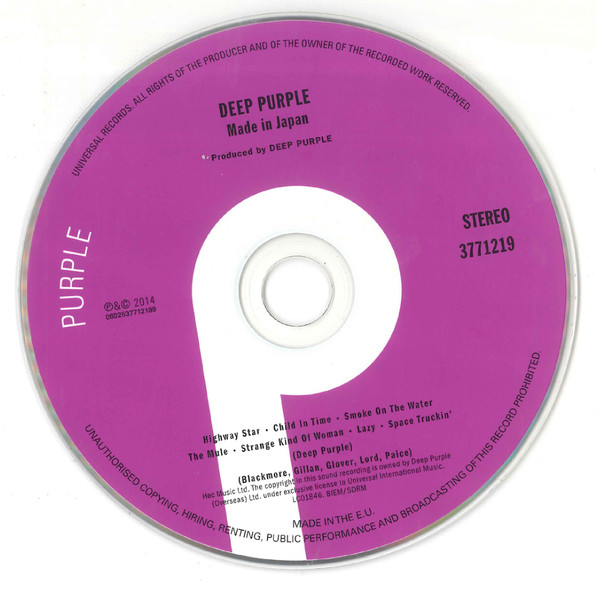 DEEP PURPLE - MADE IN JAPAN - Imagen 2