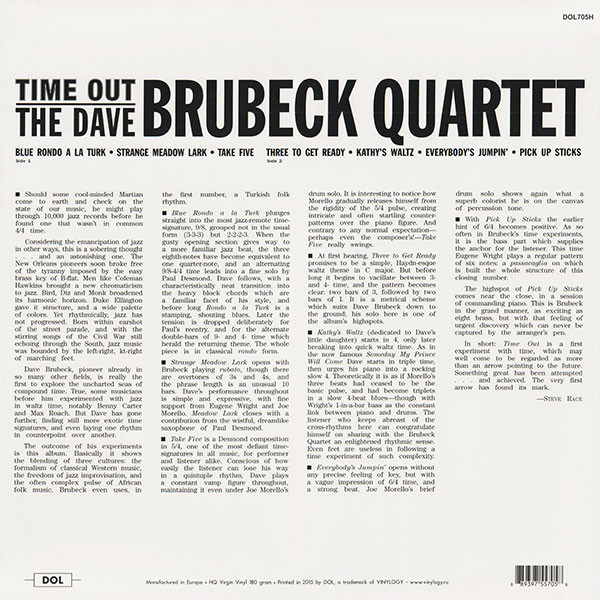 THE DAVE BRUBECK QUARTET - TIME OUT - Imagen 2