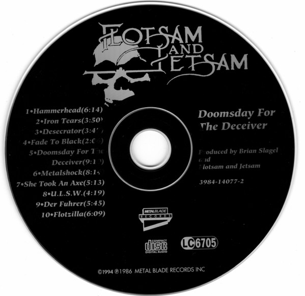 FLOTSAM AND JETSAM - DOOMSDAY FOR THE DECEIVER - Imagen 2