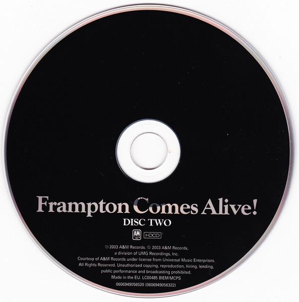 PETER FRAMPTON - FRAMPTON COMES ALIVE ! - 25th ANNIVERSARY DELUXE EDITION - Imagen 3
