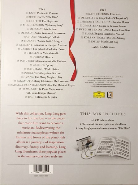 LANG LANG - PIANO BOOK - LIMITED SCORE EDITION - Imagen 2