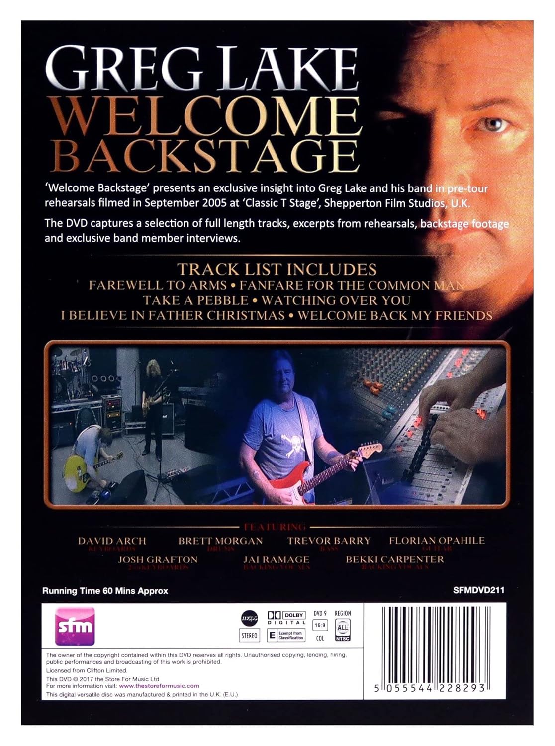 GREG LAKE - WELCOME BACKSTAGE - Imagen 2