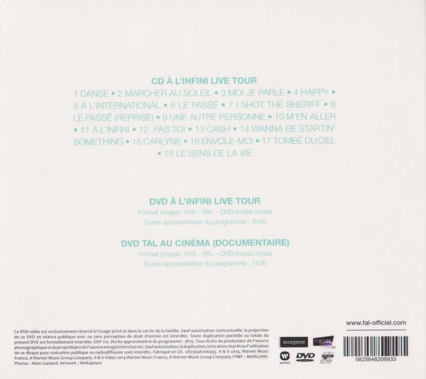 TAL - A LINFINI LIVE TOUR - EDITION COLLECTOR LIMITEE - Imagen 5