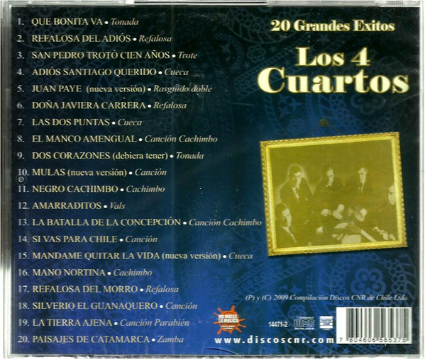 LOS 4 CUARTOS - 20 GRANDES EXITOS - Imagen 2