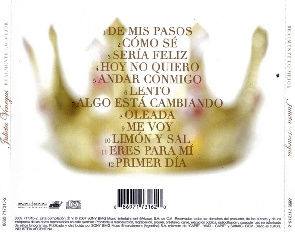 JULIETA VENEGAS - REALMENTE LO MEJOR - Imagen 3