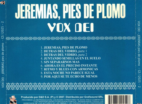 VOX DEI - JEREMIAS PIES DE PLOMO - Imagen 2