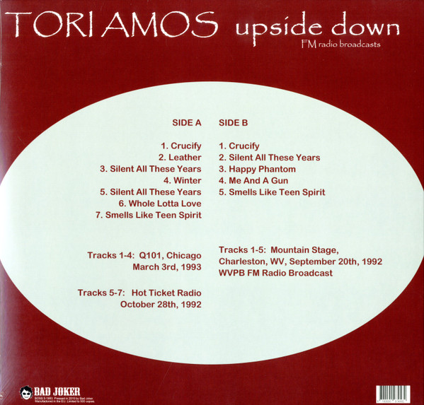 TORI AMOS UPSIDE DOWN America Dvd