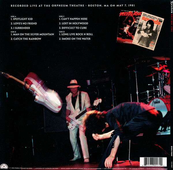 RAINBOW - LIVE IN BOSTON 1981 - Imagen 2