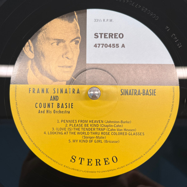 FRANK SINATRA & COUNT BASIE – SINATRA BASIE – AN HISTORIC MUSICAL FIRST - Imagen 2