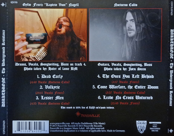 DARKTHRONE – THE UNDERGROUND RESISTENCE - Imagen 2