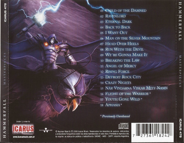 HAMMERFALL - MASTERPIECES - Imagen 2