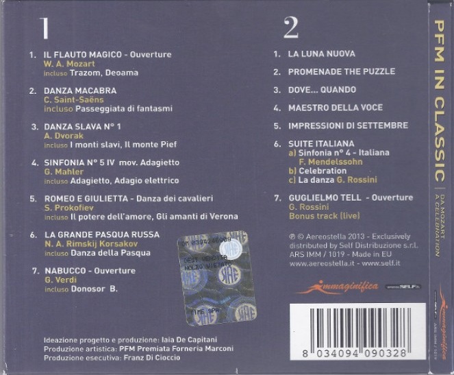 PREMIATA FORNERIA MARCONI - PFM IN CLASSIC DA MOZART A CELEBRATION - Imagen 3