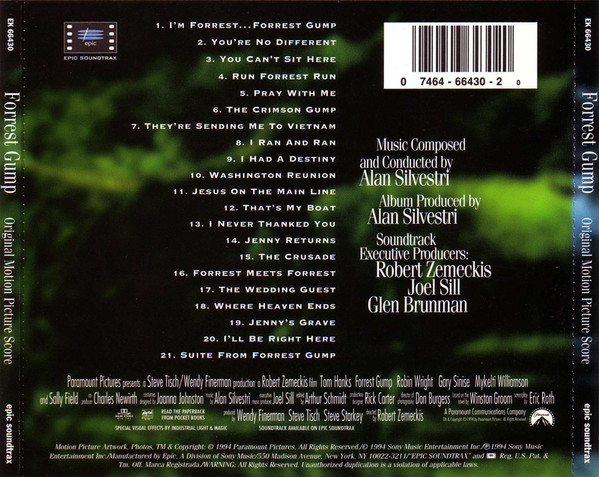 ALAN SILVESTRI - FORREST GUMP - SOUNDTRACK - Imagen 3