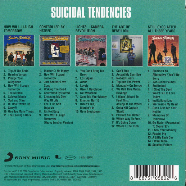 SUICIDAL TENDENCES - ORIGINAL ALBUM CLASSICS - Imagen 2
