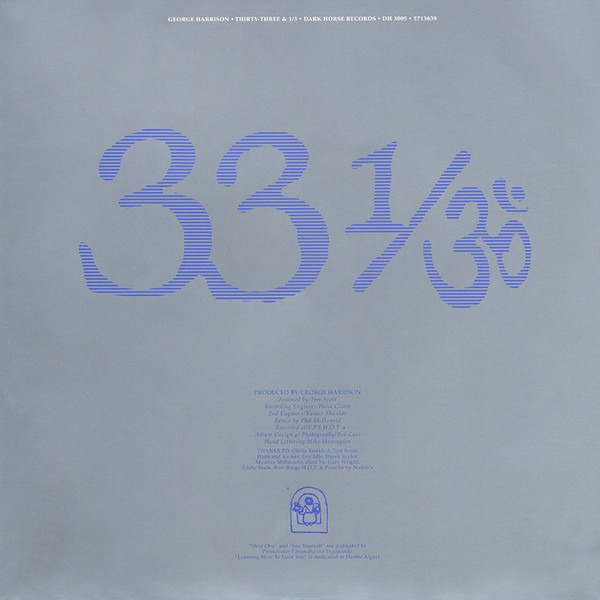 GEORGE HARRISON - THIRTY THREE & 1/3 - Imagen 2