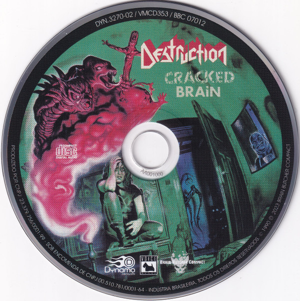 DESTRUCTION - CRACKED BRAIN - Imagen 2