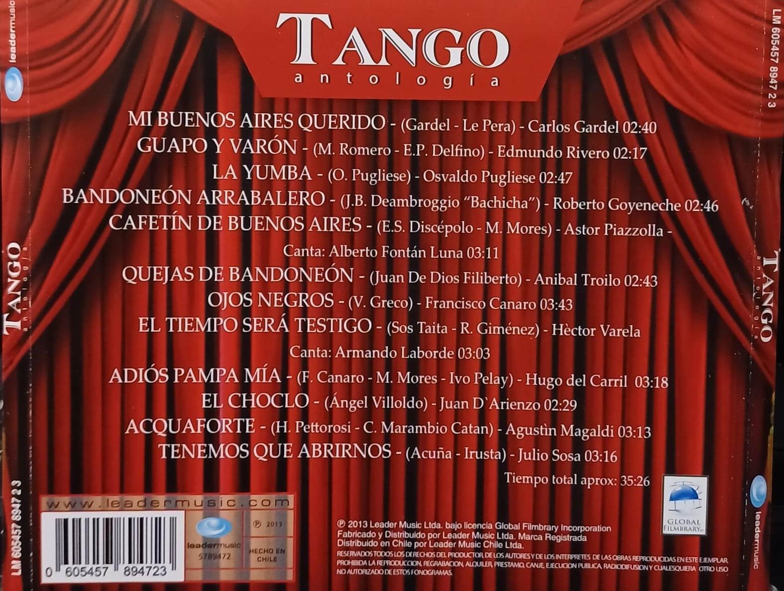TANGO DE ANTALOGIA - MI BUENOS AIRES QUERIDO - Imagen 2