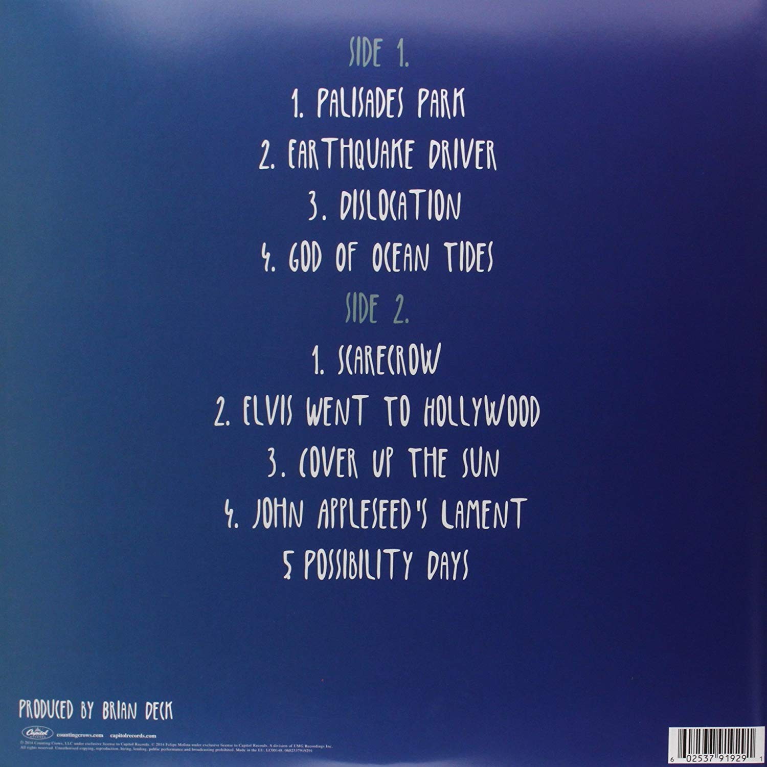 COUNTING CROWS - SOMEWHERE UNDER WONDERLAND - Imagen 2