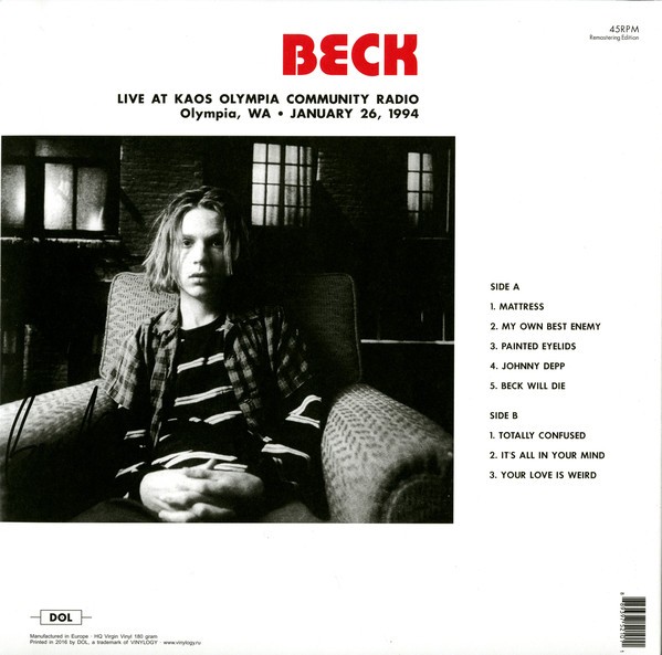 BECK - LIVE KAOS OLYMPIA COMMUNITY RADIO 1994 - Imagen 2