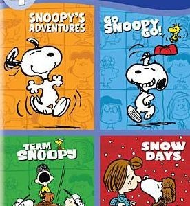4 KID FAVORITES - HAPPINESS IS PEANUTS - SNOOPYS ADVENTURES / GO SNOOPY GO / TEAM SNOOPY / SNOW DAYS