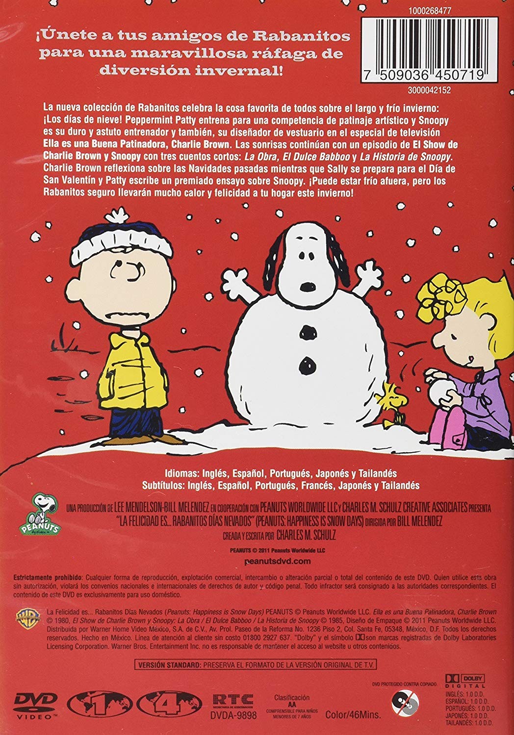 LA FELICIDAD ES RABANITOS - DIAS NEVADOS (PEANUTS) - Imagen 2
