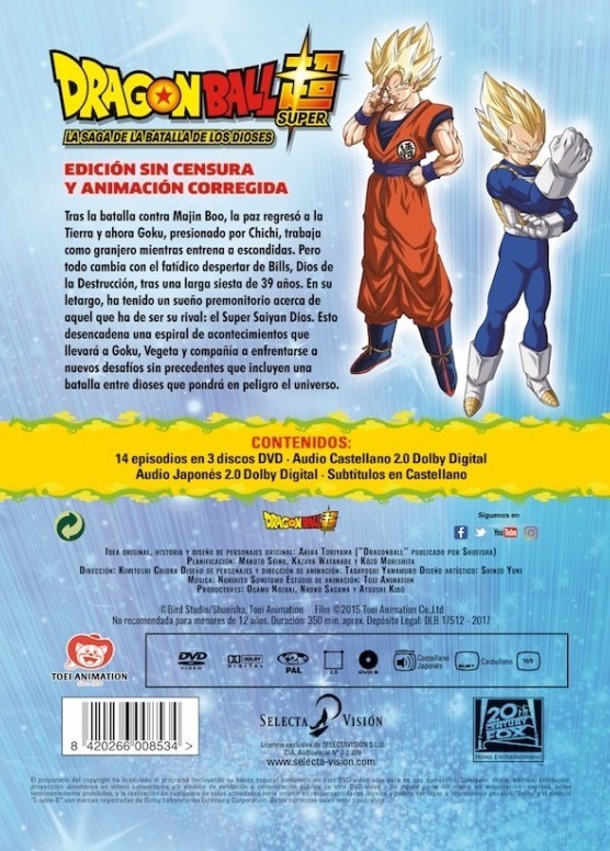 DRAGON BALL SUPER - LA SAGA DE LA BATALLA DE LOS DIOSES - Imagen 2
