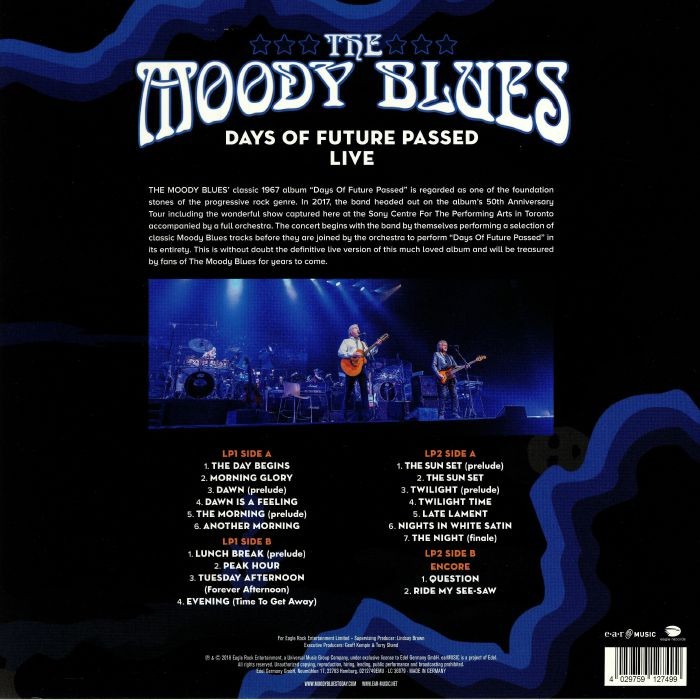 THE MOODY BLUES - DAY OF FUTURE PASSED LIVE - Imagen 2
