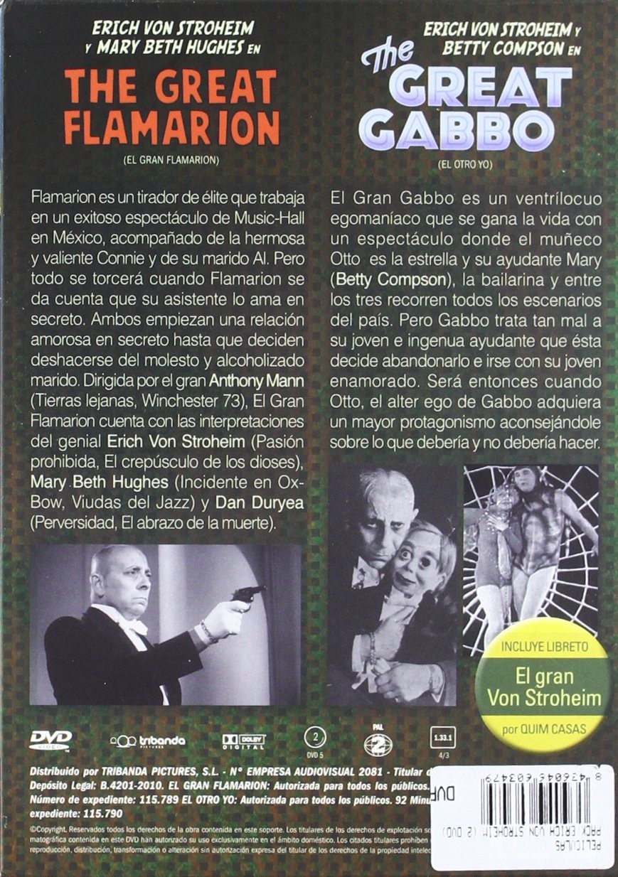 ERICH VON STROHEIM - THE GREAT FLAMARION / THE GREAT GABBO - Imagen 2