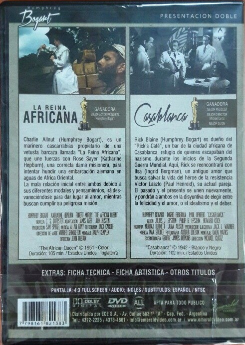 HUMPHREY BOGART - LA REINA AFRICANA / CASABLANCA - Imagen 2