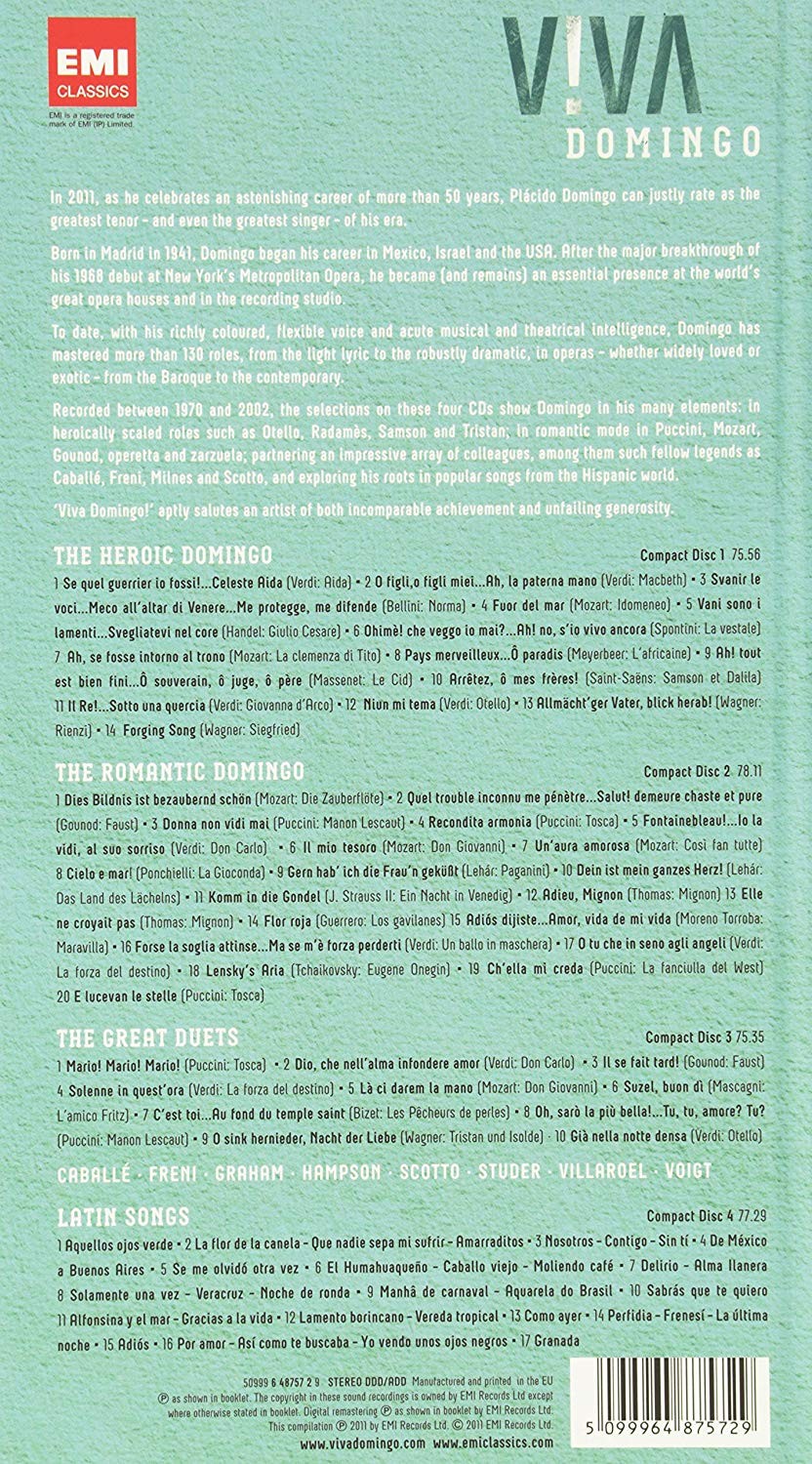 PLACIDO DOMINGO - VIVA DOMINGO - Imagen 3
