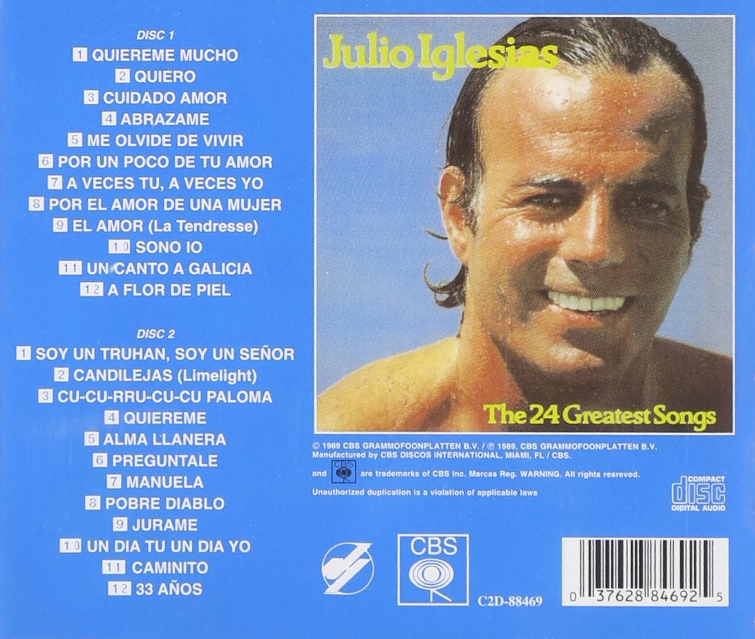 JULIO IGLESIAS - THE 24 GREATEST SONGS - Imagen 2