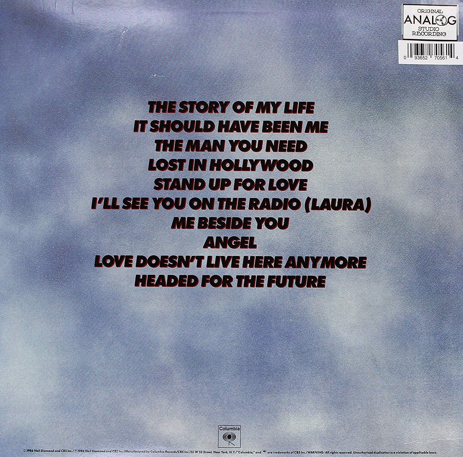 NEIL DIAMOND - HEADED FOR THE FUTURE - Imagen 2