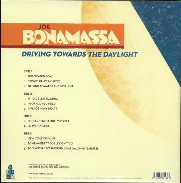 JOE BONAMASSA - DRIVING TOWARDS THE DAYLIGHT - Imagen 2